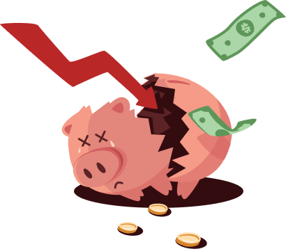 Broken Piggy bank